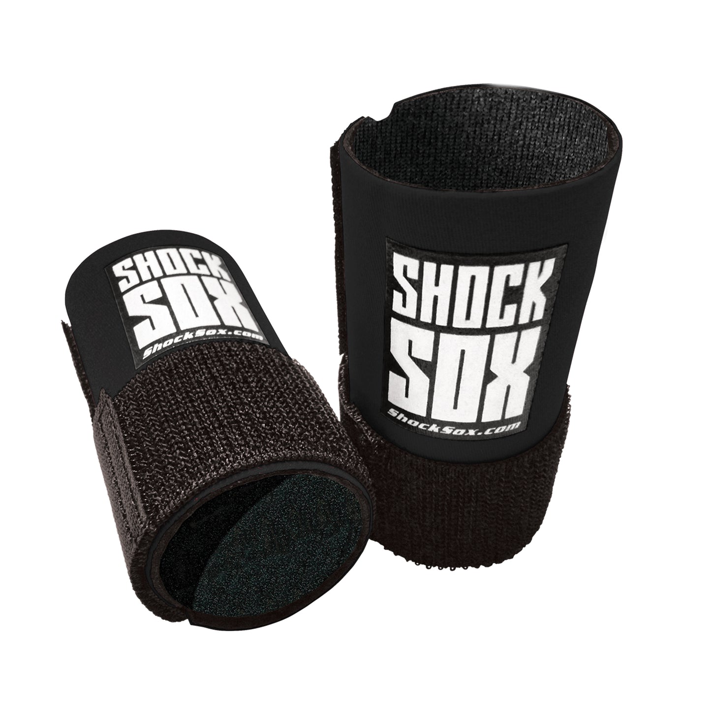 Black 4C Shock Sox with 'Shock Sox' branding on a white background