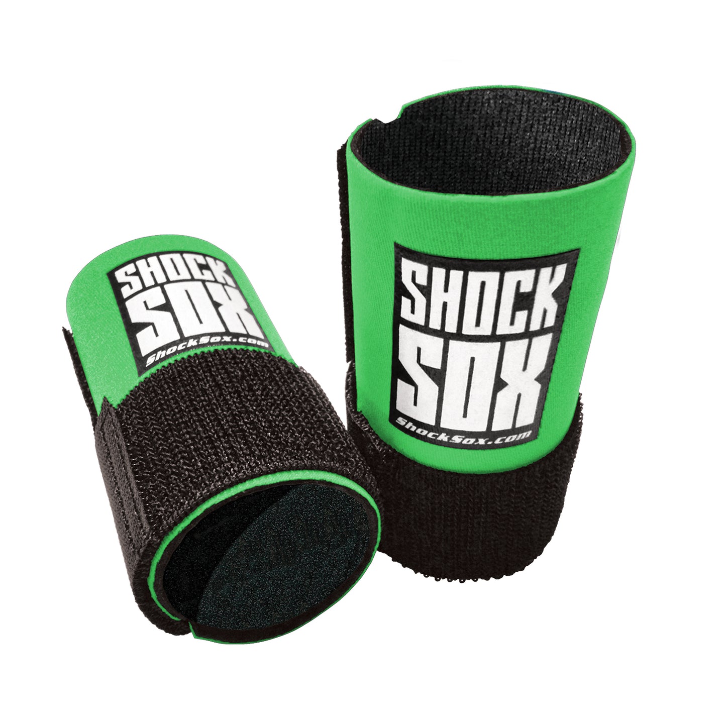 Green and black 4C Shock Sox with 'Shock Sox' branding on a white background