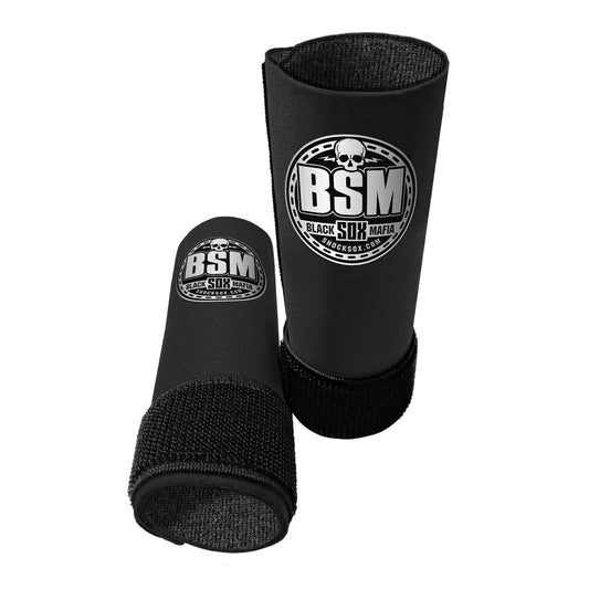 Black Vintage Shock Sox with 'BSM' branding on a white background